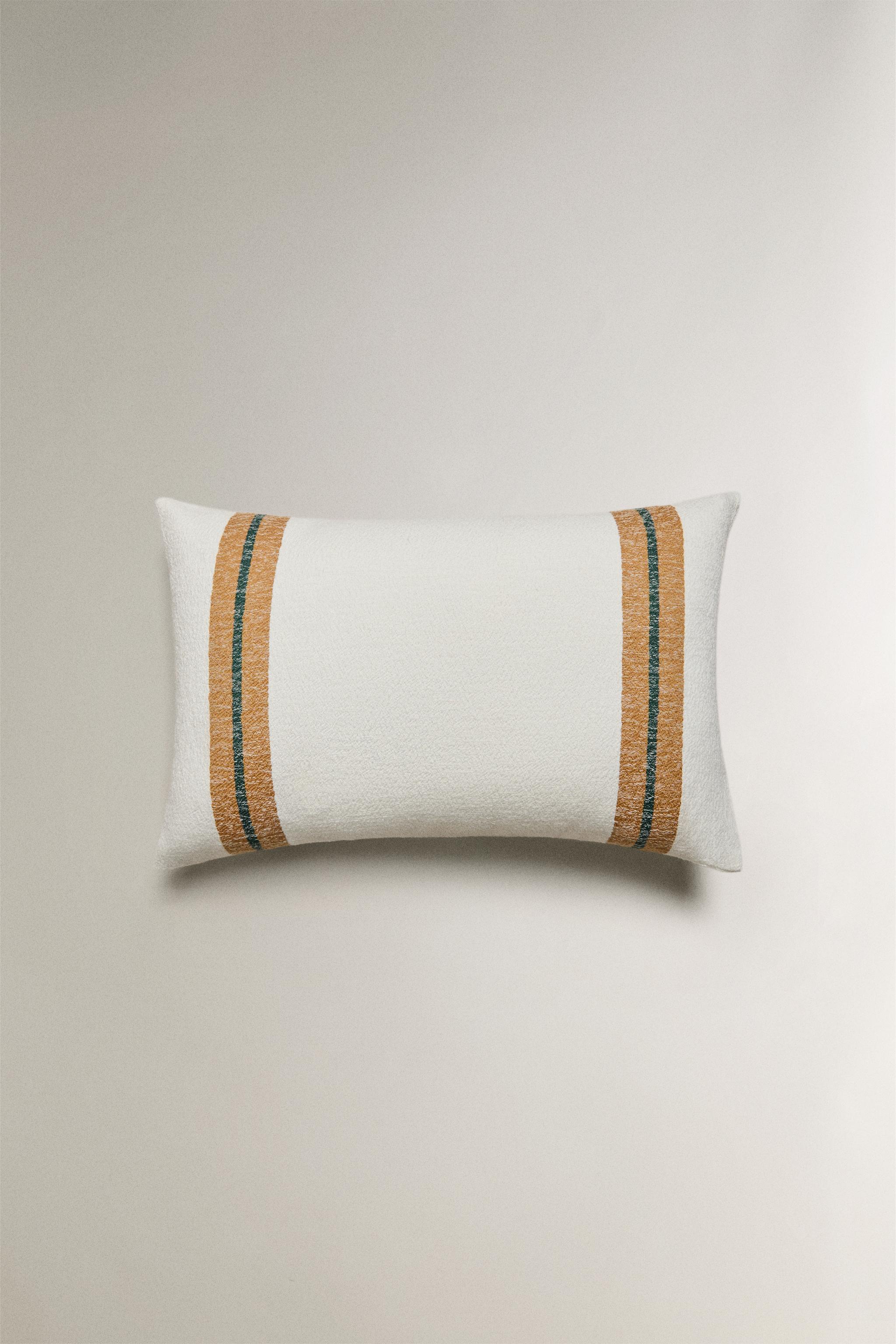 STRIPED THROW PILLOW COVER